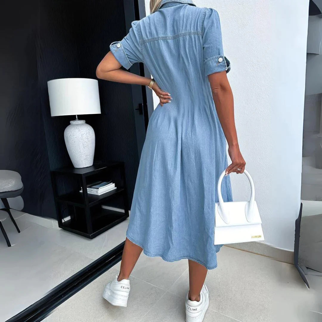 Hanna™ | Trendy denim dress