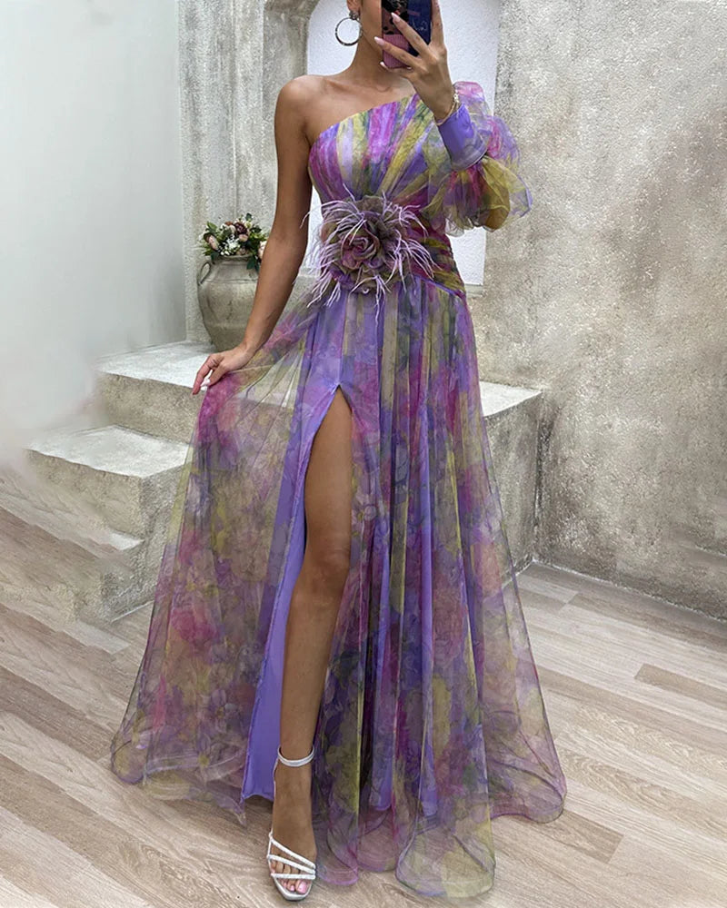 Sibylle™ - Elegant off the shoulder party dress